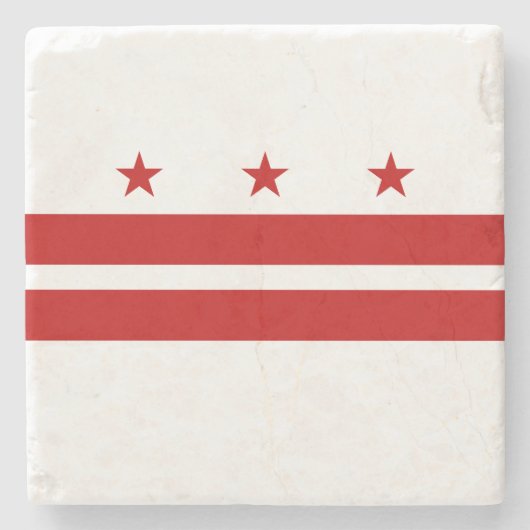 Dessous-de-verre En Pierre Drapeau d'État de Washington DC (Devant)