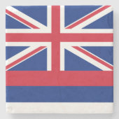 Dessous-de-verre En Pierre Drapeau d'état d'Hawaï (Devant)
