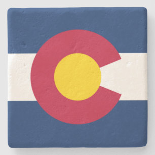 Dessous-de-verre En Pierre Drapeau d'état du Colorado