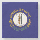 Dessous-de-verre En Pierre Drapeau d'état du Kentucky (Devant)