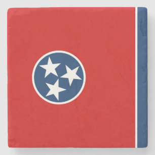 Dessous-de-verre En Pierre Drapeau d'État du Tennessee