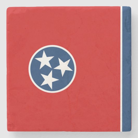 Dessous-de-verre En Pierre Drapeau d'État du Tennessee (Devant)