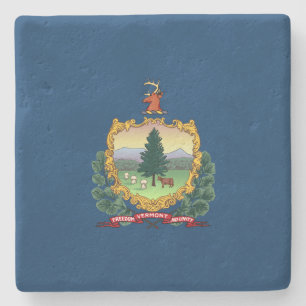 Dessous-de-verre En Pierre Drapeau d'État du Vermont