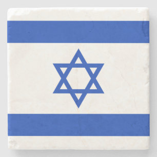 Dessous-de-verre En Pierre Drapeau d'Israël