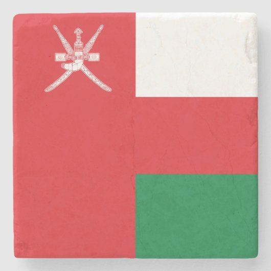 Dessous-de-verre En Pierre Drapeau d'Oman (Devant)
