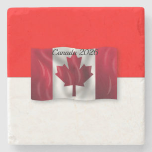 Dessous-de-verre En Pierre Drapeau du Canada