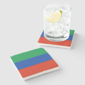 Dessous-de-verre En Pierre Drapeau du Daghestan (Côté)