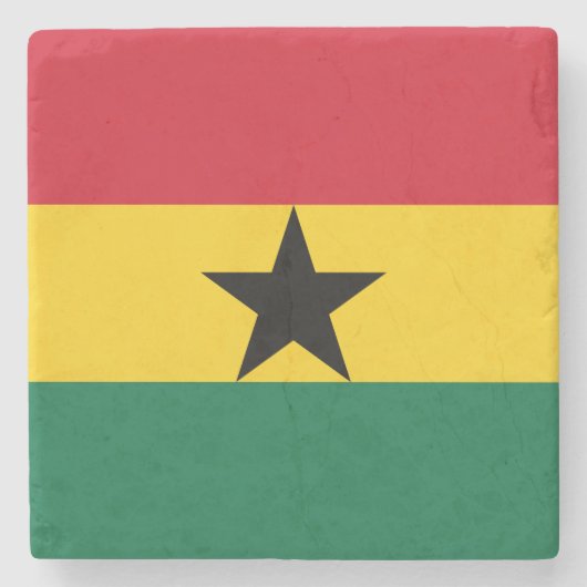 Dessous-de-verre En Pierre Drapeau du Ghana (Devant)