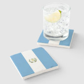 Dessous-de-verre En Pierre Drapeau du Guatemala (Côté)