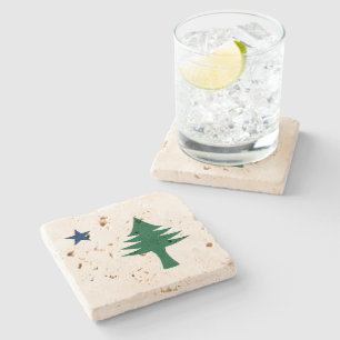 Dessous-de-verre En Pierre Drapeau du Maine 1901