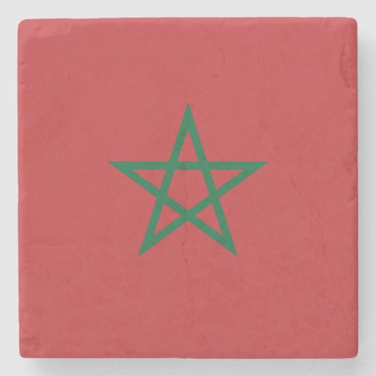 Dessous-de-verre En Pierre Drapeau du Maroc (Devant)