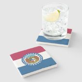 Dessous-de-verre En Pierre Drapeau du Missouri (Côté)