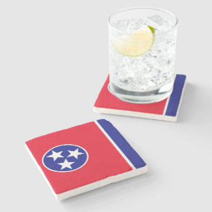 Dessous-de-verre En Pierre Drapeau du Tennessee