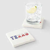 Dessous-de-verre En Pierre Drapeau du Texas (Côté)