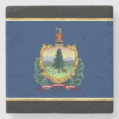 Dessous-de-verre En Pierre Drapeau du Vermont (Devant)