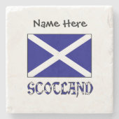Dessous-de-verre En Pierre Drapeau écossais personnalisé (Devant)