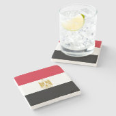 Dessous-de-verre En Pierre Drapeau Égypte (Côté)