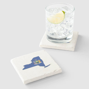 Dessous-de-verre En Pierre Drapeau en forme de New York New Yorker Empire Sta