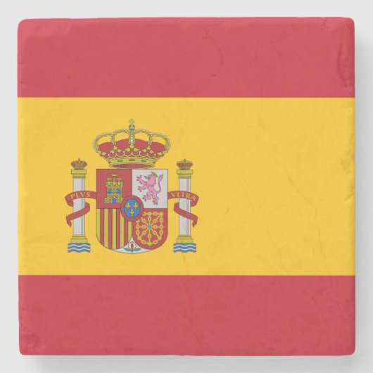 Dessous-de-verre En Pierre Drapeau espagnol (Espagne) (Devant)