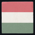 Dessous-de-verre En Pierre Drapeau Hongrie<br><div class="desc">Drapeau patriotique de Hongrie.</div>