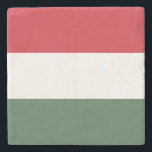 Dessous-de-verre En Pierre Drapeau Hongrie<br><div class="desc">Drapeau patriotique de Hongrie.</div>