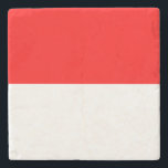 Dessous-de-verre En Pierre Drapeau Indonésie<br><div class="desc">Drapeau patriotique d'Indonésie.</div>