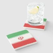 Dessous-de-verre En Pierre Drapeau Iran (Côté)