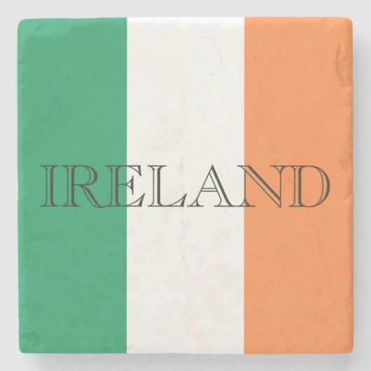 Dessous-de-verre En Pierre Drapeau irlandais coton irlandais (Devant)