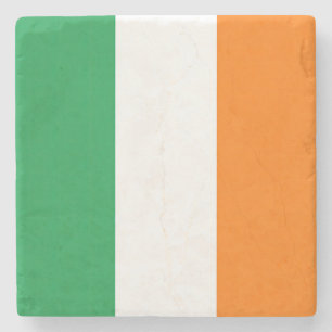 Dessous-de-verre En Pierre Drapeau Irlande Tricolore