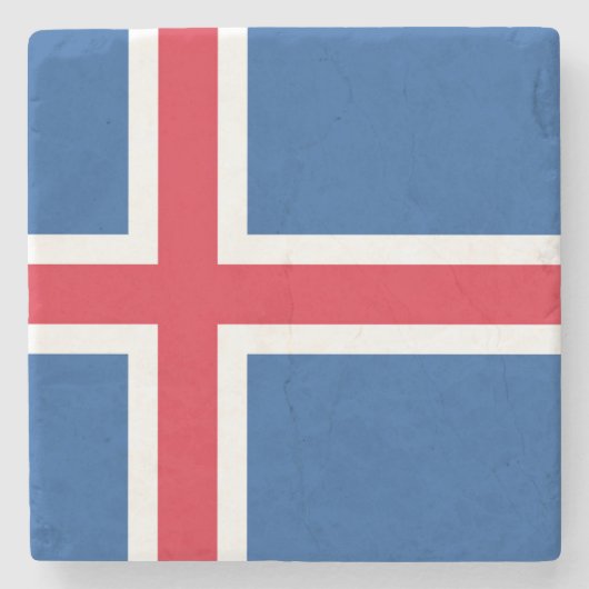 Dessous-de-verre En Pierre Drapeau Islande (Devant)