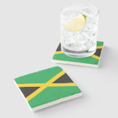 Dessous-de-verre En Pierre Drapeau jamaïcain (Côté)