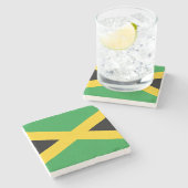 Dessous-de-verre En Pierre Drapeau Jamaïque  (Côté)