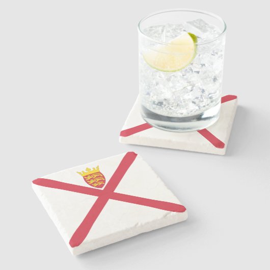 Dessous-de-verre En Pierre Drapeau Jersey (Côté)