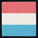 Dessous-de-verre En Pierre Drapeau Luxembourg<br><div class="desc">Drapeau patriotique du Luxembourg.</div>