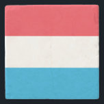 Dessous-de-verre En Pierre Drapeau Luxembourg<br><div class="desc">Drapeau patriotique du Luxembourg.</div>