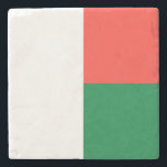 Dessous-de-verre En Pierre Drapeau Madagascar<br><div class="desc">Drapeau patriotique de Madagascar.</div>