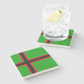 Dessous-de-verre En Pierre Drapeau national de Karelia (Côté)