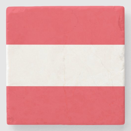 Dessous-de-verre En Pierre Drapeau patriotique autrichien (Devant)
