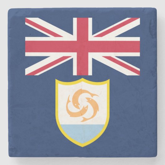 Dessous-de-verre En Pierre Drapeau patriotique d'Anguilla (Devant)