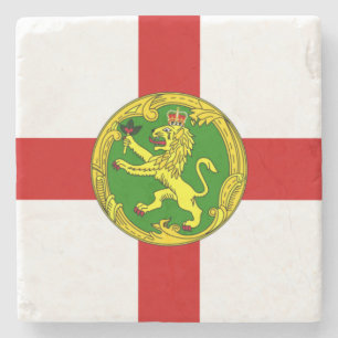 Dessous-de-verre En Pierre Drapeau patriotique d'Aurigny