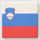 Dessous-de-verre En Pierre Drapeau slovène (Devant)