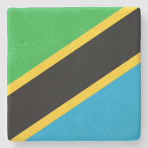 Dessous-de-verre En Pierre Drapeau tanzanien