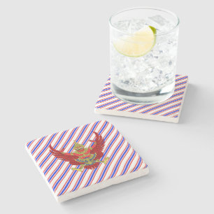 Dessous-de-verre En Pierre Drapeau thaïlandais de rayures