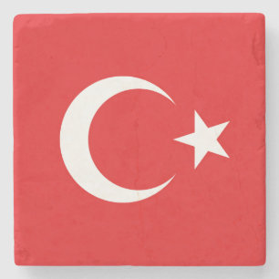Dessous-de-verre En Pierre Drapeau Turquie