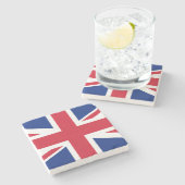 Dessous-de-verre En Pierre Drapeau Union Jack (Côté)