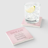 Dessous-de-verre En Pierre Dream Poem     (Côté)