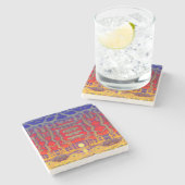 Dessous-de-verre En Pierre Dreamland psychédélique (Côté)