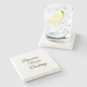 Dessous-de-verre En Pierre Dreams Shape Destiny. (Côté)