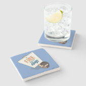 Dessous-de-verre En Pierre Drôle Hérisson Hérisson Libre Hedge Hugs Picket Si (Côté)