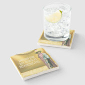 Dessous-de-verre En Pierre Drôle Ruiné Par Les Responsabilités (Côté)